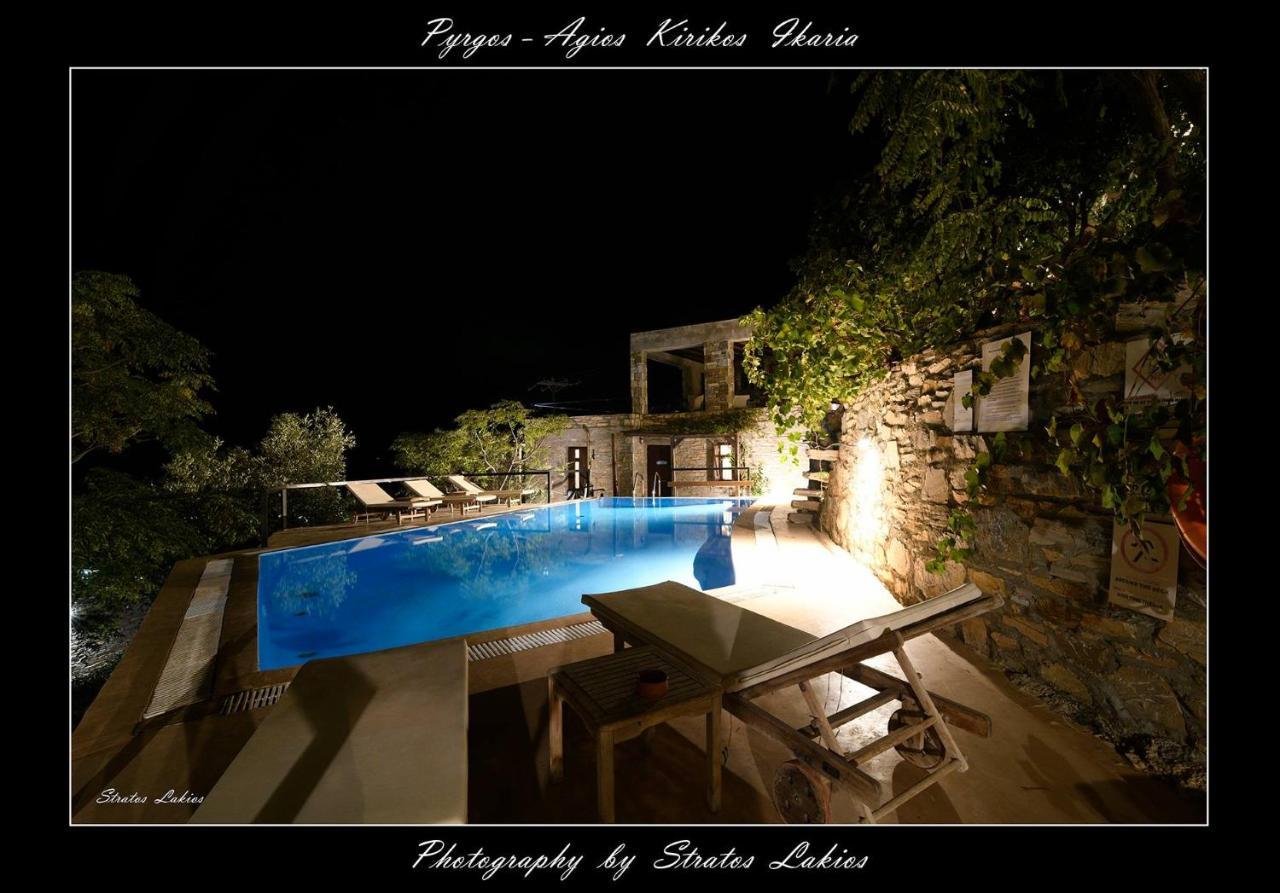 Pyrgos Traditional Village Ágios Kírykos Exteriör bild